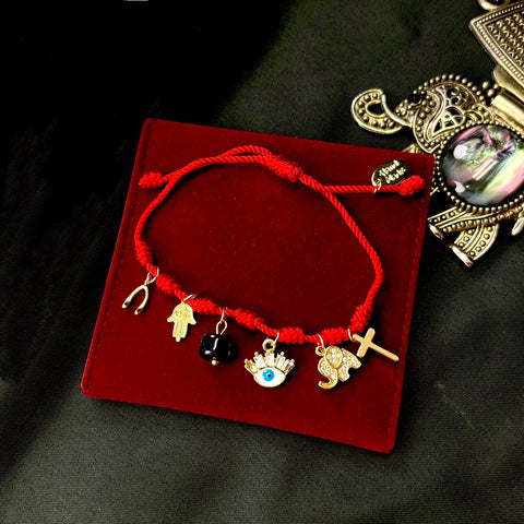 Powerful  Red Bracelet, Protection Charms, Good Luck and Prosperity