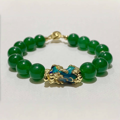 Bule Green Jade Feng Shui Bracelet