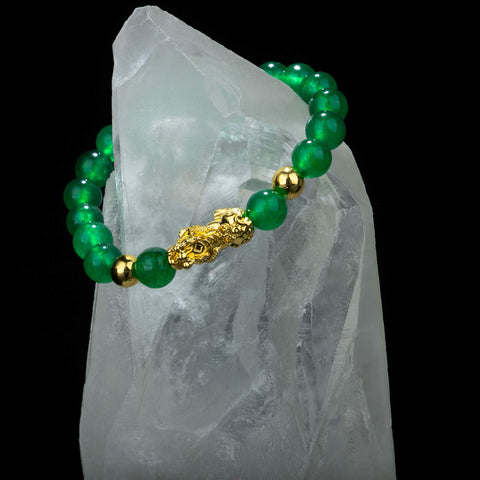 Green Pixiu Bracelet Feng Shui Good luck wealth Bracelet