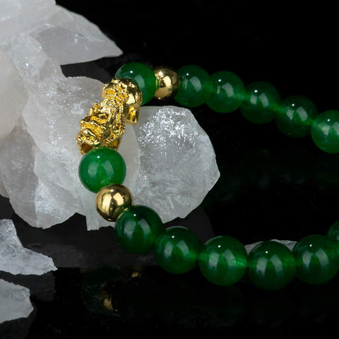 Green Pixiu Bracelet Feng Shui Good luck wealth Bracelet