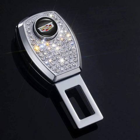 Car Seat Belt Rhinestone Metal Extended Buckle