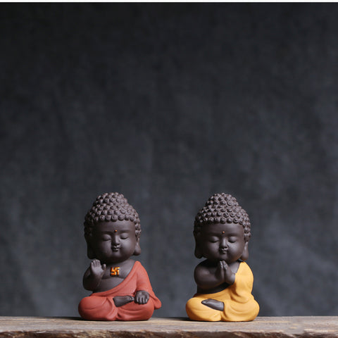 Miniature Ceramic Buddha Statue Home Decor