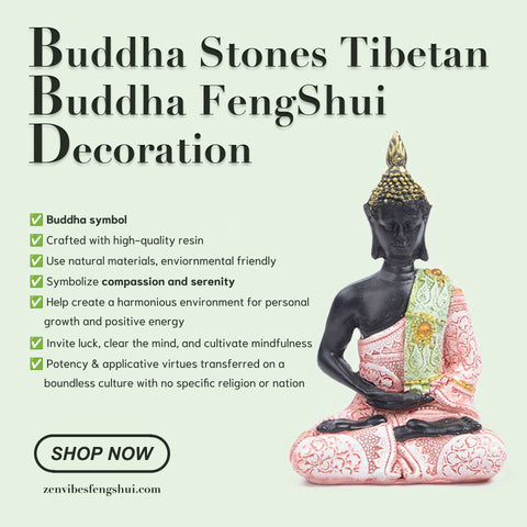 Buddha Stones Tibetan Buddha FengShui Decoration