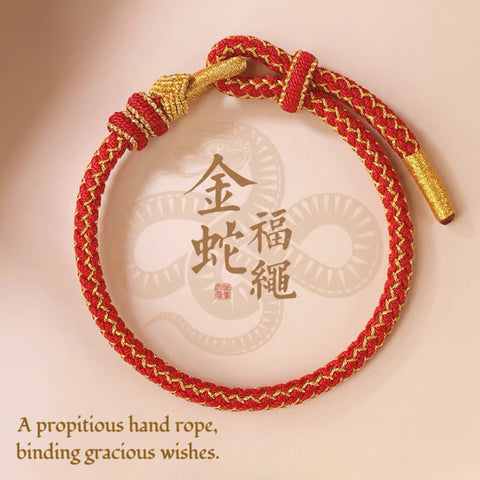 2025Chinese Handmade Bracelet for Snake Year: Bringing Luck and Ensuring Peace