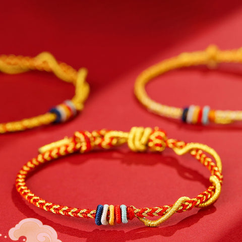 2025Five-line Snake-to-Dragon Amulet Braided Rope, Couple's Gift for the Year of the Snake