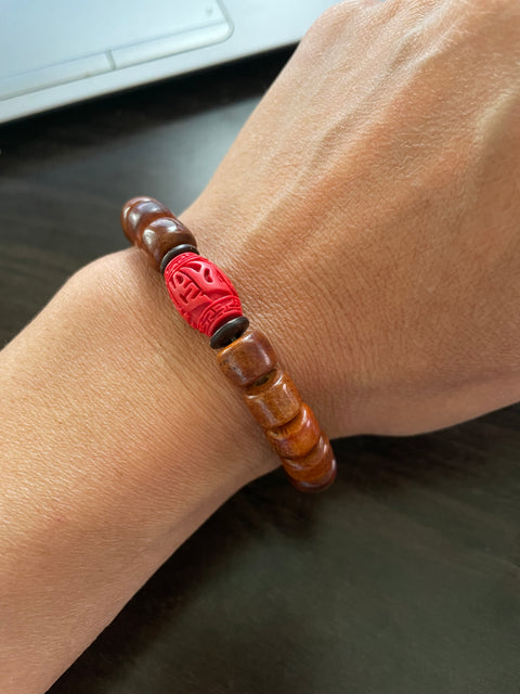 Pulsera de Hueso de Yak Tibetano Consagrado