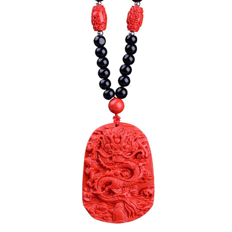 Red Dragon Necklace - Luck & Abundance