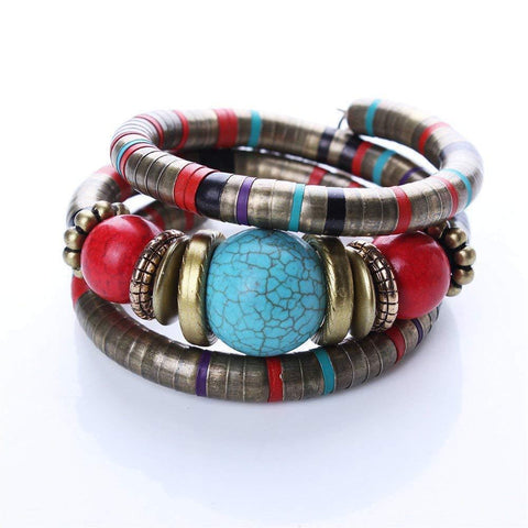 Multilayer Bohemian Flexible Bracelet