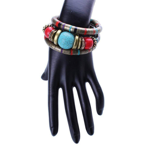 Multilayer Bohemian Flexible Bracelet