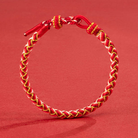 Handmade Year Of The Dragon Scale Protection Rope Bracelet