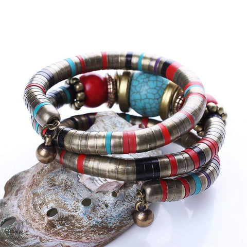 Multilayer Bohemian Flexible Bracelet