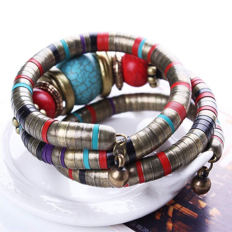 Multilayer Bohemian Flexible Bracelet