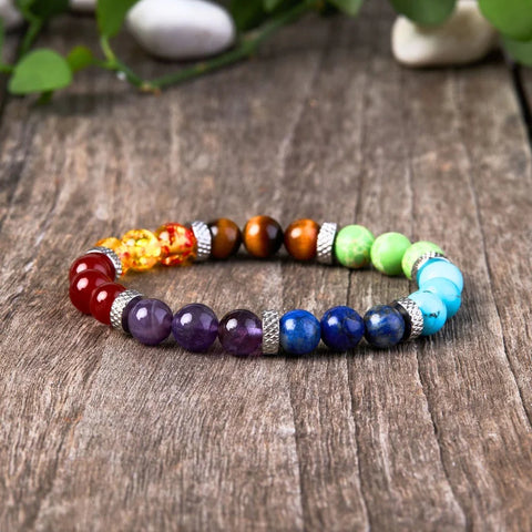 Pulsera de Piedras de los 7 Chakras