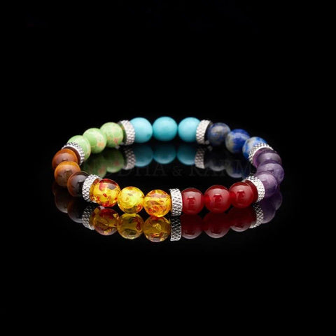 Pulsera de Piedras de los 7 Chakras