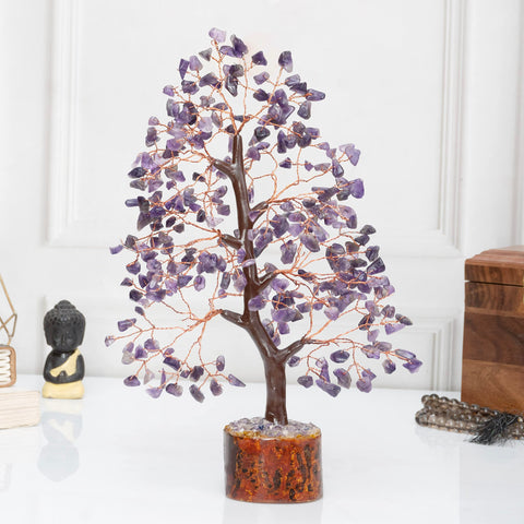 Crocon Árbol de piedras preciosas de siete chakras, cristales curativos de Reiki de buena suerte, decoración de equilibrio 