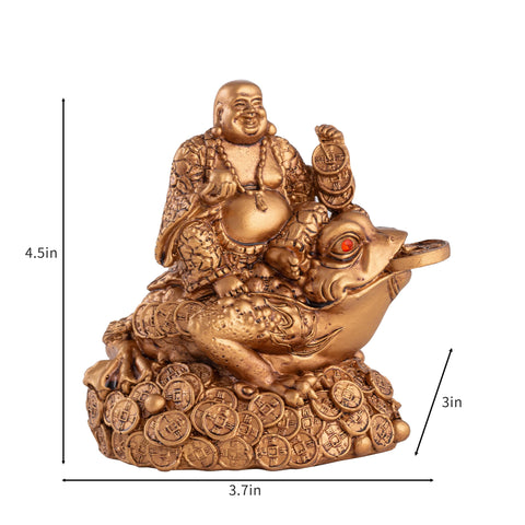 Feng Shui Money Frog, Lucky Money Toad Decorations,Ideal for Attracting Wealth