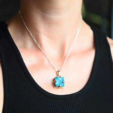 Chrysocolla Pendant Necklace