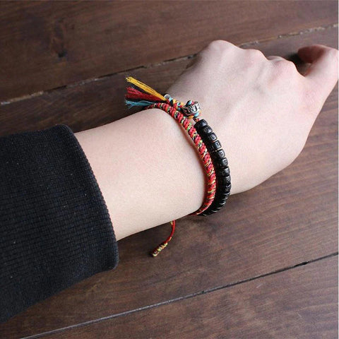 Pulsera de cuentas con mantra grabado: atrae la sabiduría y aumenta la energía espiritual