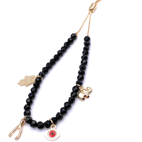 Powerful Multi Charm Good Luck Bracelet for Women