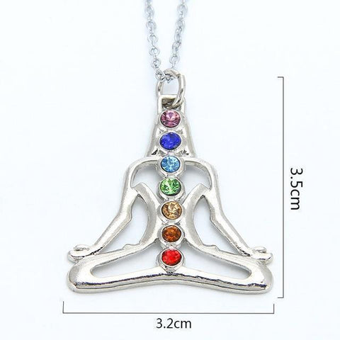 Crystal Stone 7 Chakra Necklace