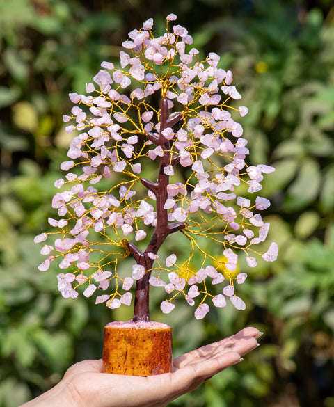 Crocon Árbol de piedras preciosas de siete chakras, cristales curativos de Reiki de buena suerte, decoración de equilibrio 