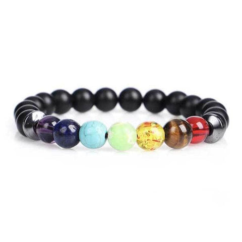 Conjunto de pulseras de chakra de hematita - Inspire Wellness &amp; Health