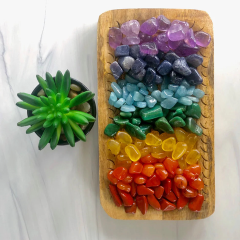 Tumbled Chakra Stones Crystal Kit with Pouch