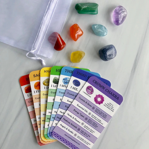 Tumbled Chakra Stones Crystal Kit with Pouch