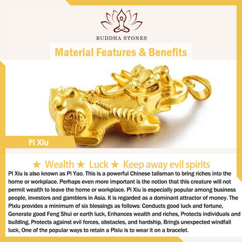 Chinese Zodiac Natal Buddha Wealth Luck Adjustable Ring - Pixiu