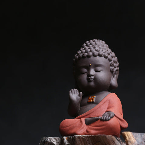 Miniature Ceramic Buddha Statue Home Decor