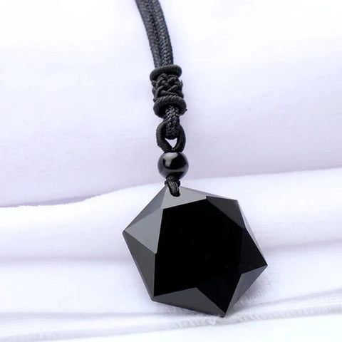 Obsidian Self Protection Necklace