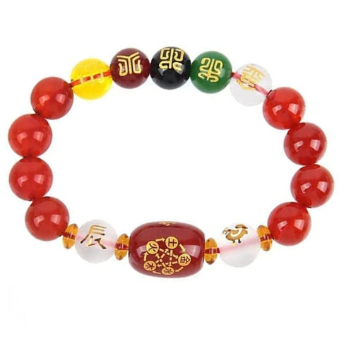 Red Agate 5 Elements Balancing Bracelet