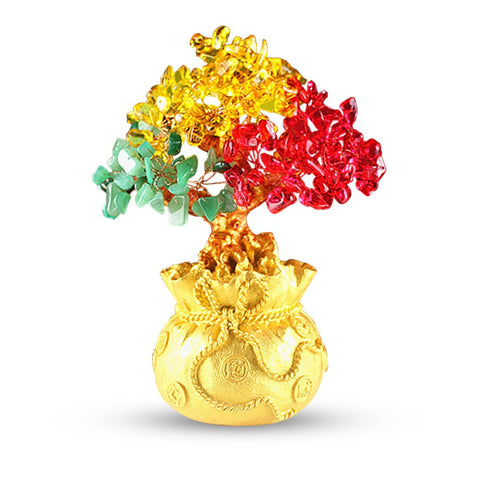 Wealth, Health, & Protection Chakra Money Tree Ornament