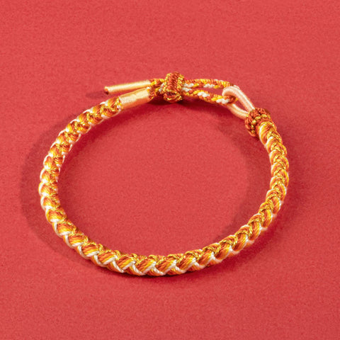 Handmade Year Of The Dragon Scale Protection Rope Bracelet