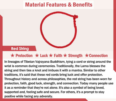 Tibetan Lucky 3 Combination Sets Red String Bracelet