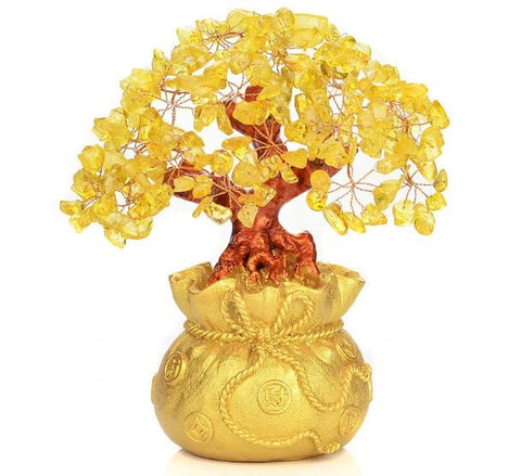 Wealth, Health, & Protection Chakra Money Tree Ornament