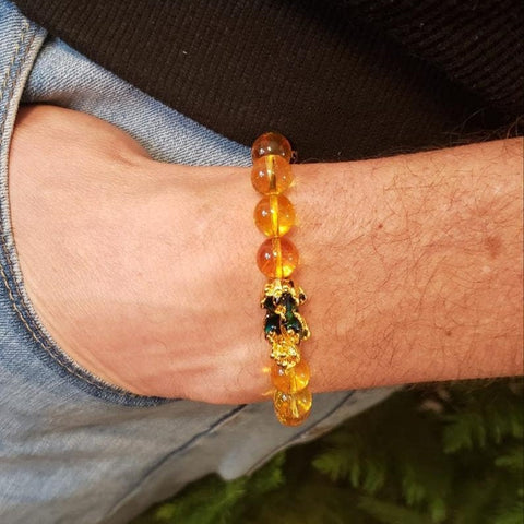 Citrine Bracelet | Wealth Bracelet| Feng Shui Pixiu Bracelet