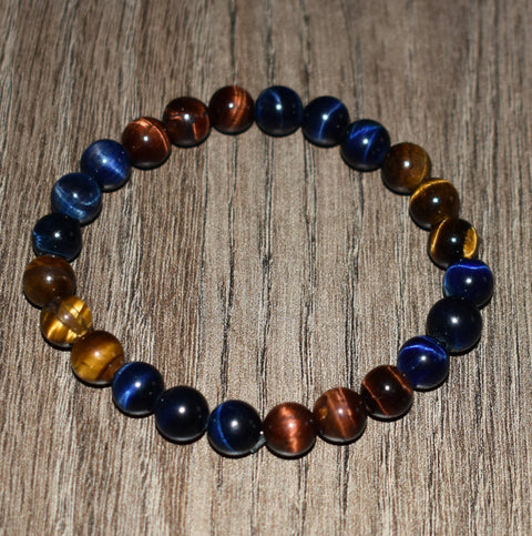 Tiger Eye Blue Tigers Eye, Bracelets for Women Men