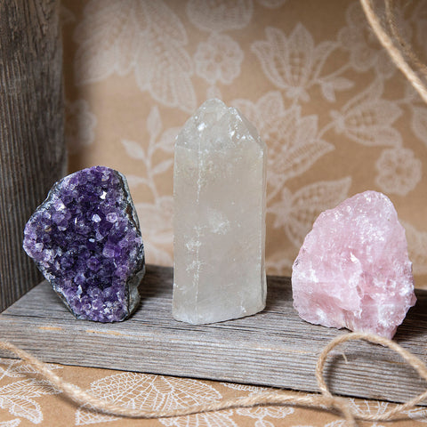 Crystal Healing Trio Set,For Love & Healthy Relationships