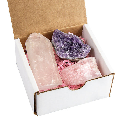 Crystal Healing Trio Set,For Love & Healthy Relationships