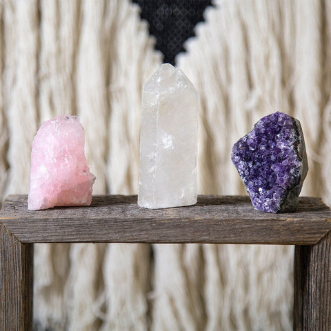 Crystal Healing Trio Set,For Love & Healthy Relationships