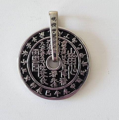 Taoist Coin Pendant, Taoist Lucky Charm Coin, necklace pendant