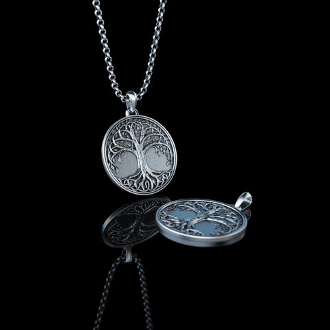 Tree of Life Necklace, Viking Tree Necklace, Yggdrasil Silver Pendant, Viking Jewelry, Scandinavian Jewelry