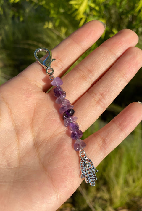 Spiritual Hippie Keychains, Natural Healing Crystals