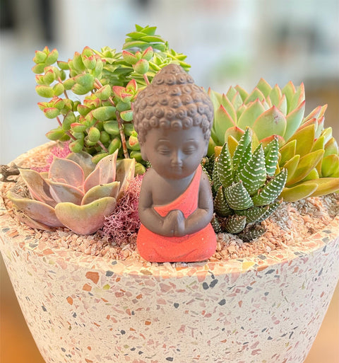 Miniature Buddha Figures for Home & Plants