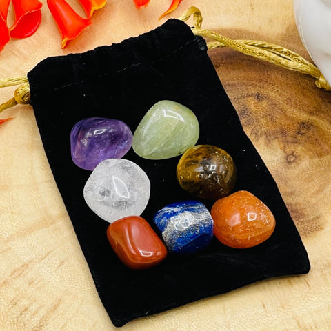 Beginner Crystal Starter Kit - 10 Tumbled Polished Gemstones