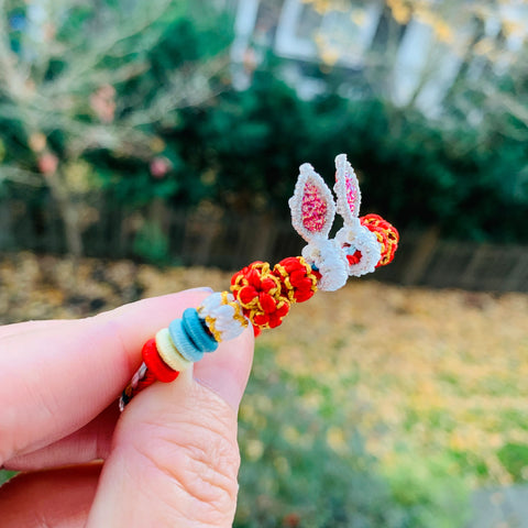 Customized Hand Woven Rabbit Bracelet - Hand