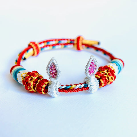 Customized Hand Woven Rabbit Bracelet - Hand