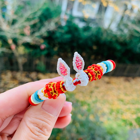 Customized Hand Woven Rabbit Bracelet - Hand