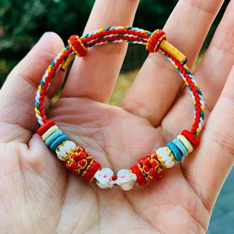 Customized Hand Woven Rabbit Bracelet - Hand